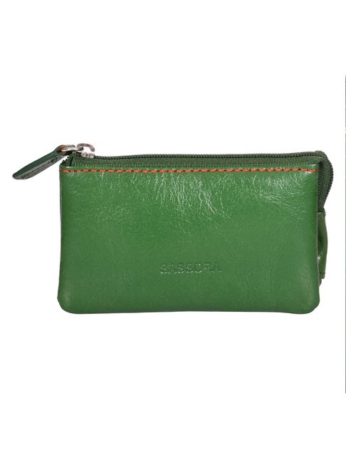 SASSORA JONAS Green Leather Wallet-picture-13