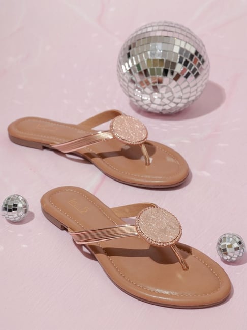 Buy Inc.5 Women s Rose Gold Thong Sandals for Women at Best Price Tata CLiQ