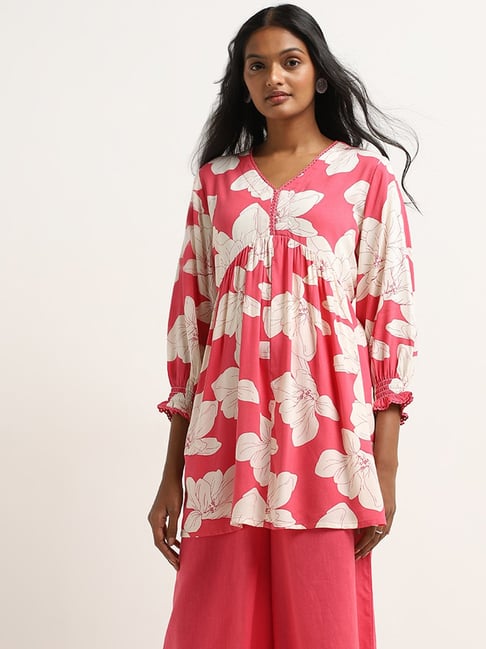 Floral designs kurtis best sale