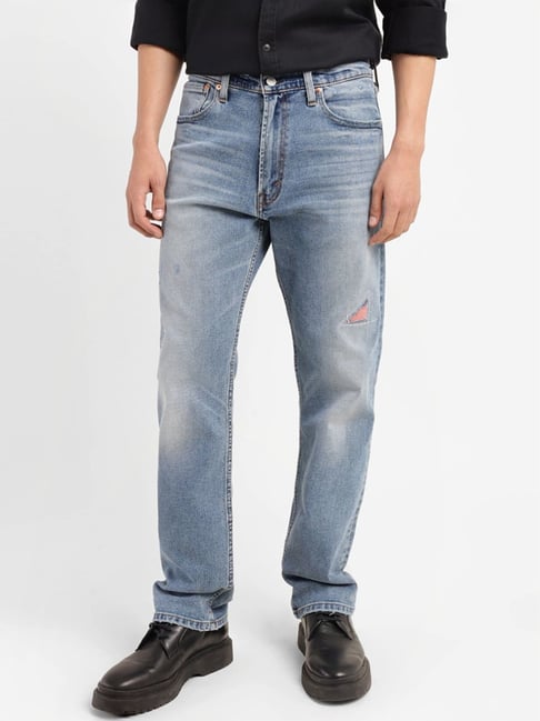 Levi s 512 Blue Slim Fit Distressed Jeans