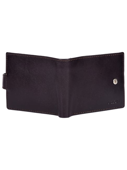 Buy SASSORA ARIA Brown Leather RFID Bi-Fold Wallet at Best Price