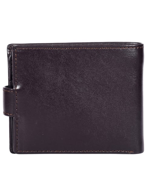 Buy SASSORA ARIA Brown Leather RFID Bi-Fold Wallet at Best Price
