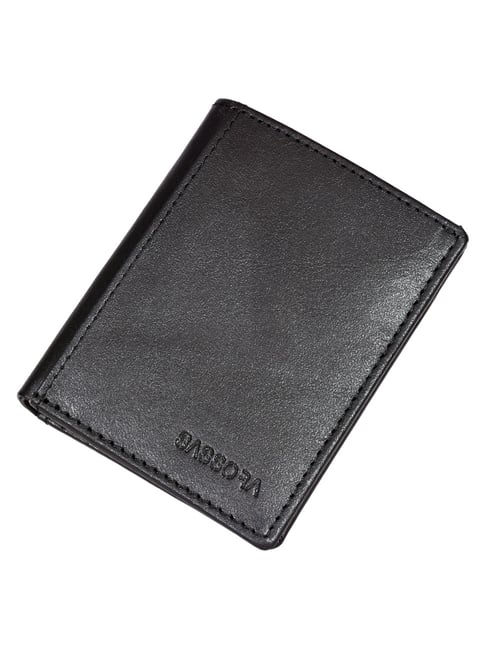 Buy SASSORA JADE Black Leather Bi-Fold Wallet at Best Price @ Tata
