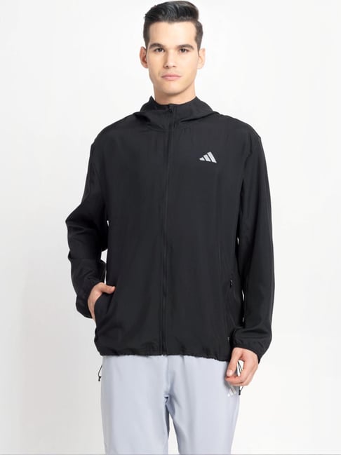 Adidas Black Regular Fit Jacket-image-33