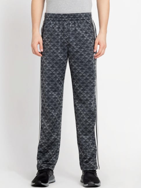 Buy Adidas Originals Black Regular Fit Printed Trackpants for Mens