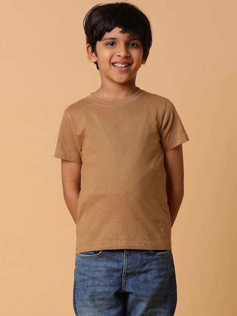 Kids brown tshirt hotsell