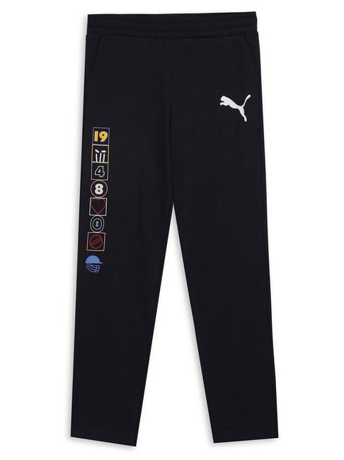 Puma Boys PSL Club Navy Cotton Printed Pants