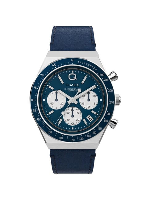Q TIMEX Men Blue Round Dial Analog Watch - TW2W51700UJ