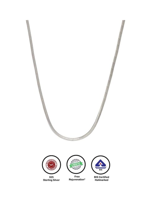 Buy Silberry 925 Sterling Silver Snake Chain for Women Online At - Main Image