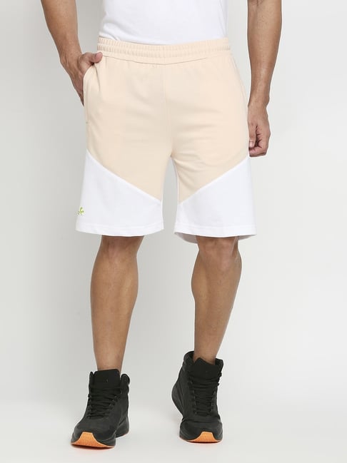 Fitz Pink Slim Fit Colour Block Shorts-picture-30