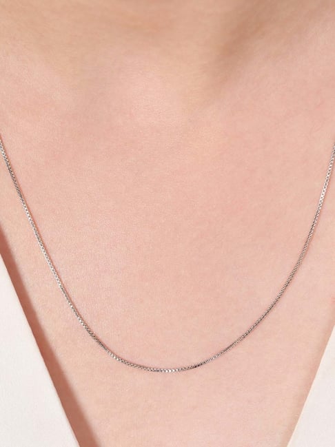 Buy Zavya 925 Silver Box Chain for Women Online At Best Price