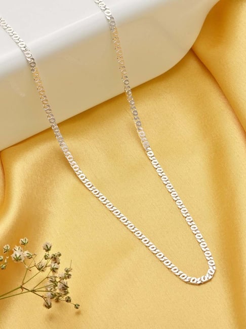 Buy Zavya 925 Silver Link Chain with Lobster Claw for Men for Men