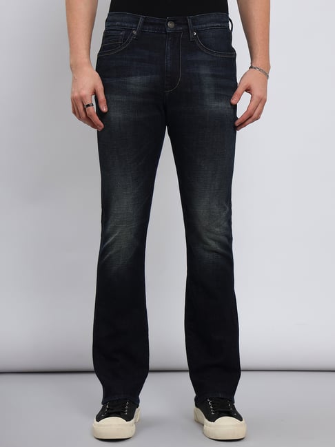 Lee Trenton Indigo Blue Comfort Fit Lightly Washed Jeans-picture-19