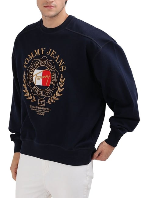 everyone original logo crew sweat (NAVY) everyone original logo