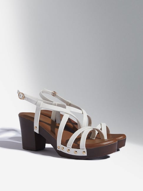 Multi strap block heel sandals best sale