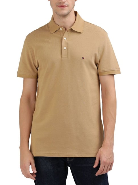 Tommy Hilfiger Khaki Slim Fit Polo T-Shirt