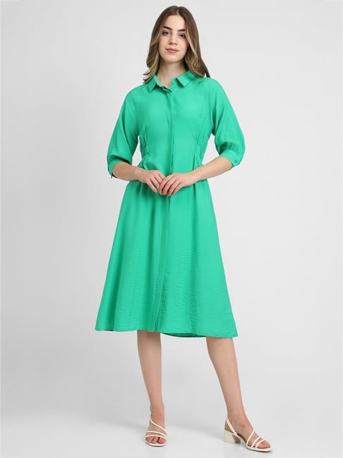 green emerald velvet dress Buy Forever 21 Women's Rayon Shirt Maxi Dress (347641031_Green_X-Small) at  Amazon.in