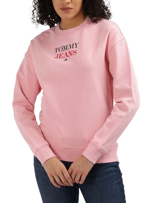Pink Hilfiger Denim Sweatshirt Damen Tommy Hilfiger Sweatshirt