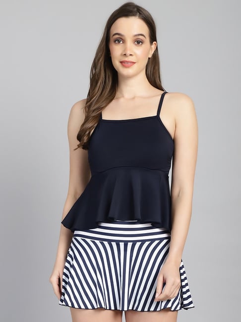 Cukoo Navy Striped Swimwear Set-picture-10