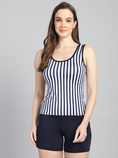 Cukoo Navy Striped Tankini-picture-23