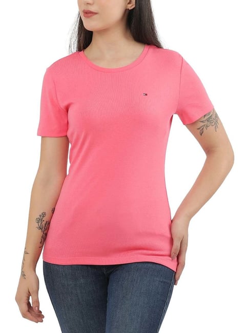 Tommy Hilfiger Pink Regular Fit T-Shirt