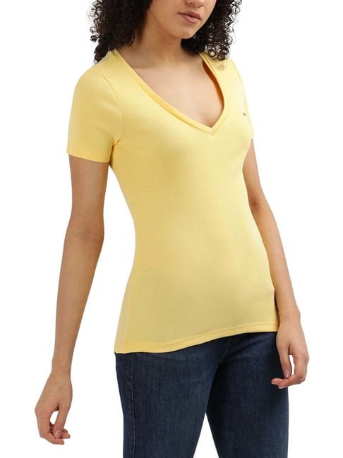 Tommy Hilfiger Yellow Regular Fit T-Shirt