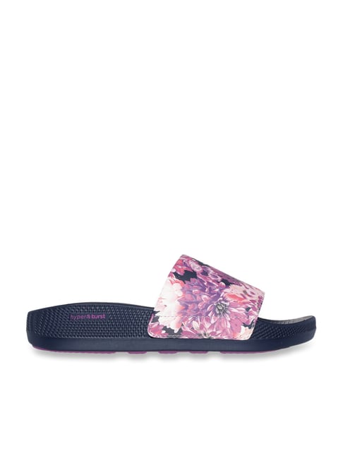 Skechers Sliders Womens With Flower Skechers Hyper Slide Skechers