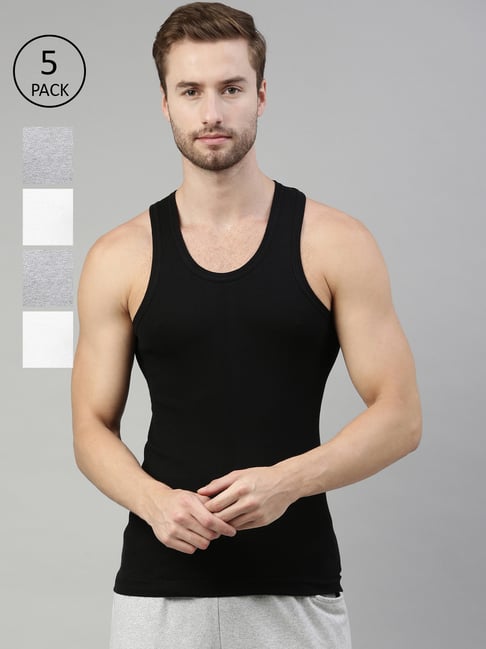 Dixcy Scott Originals Assorted Cotton Vest - Pack of 5