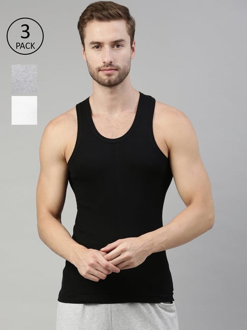 Dixcy Scott Originals Assorted Cotton Vest - Pack of 3