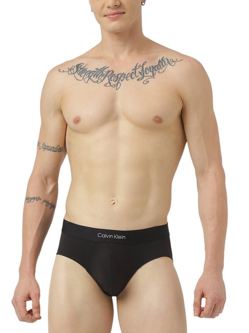Calvin Klein Underwear Black Logo Regular Fit Briefs