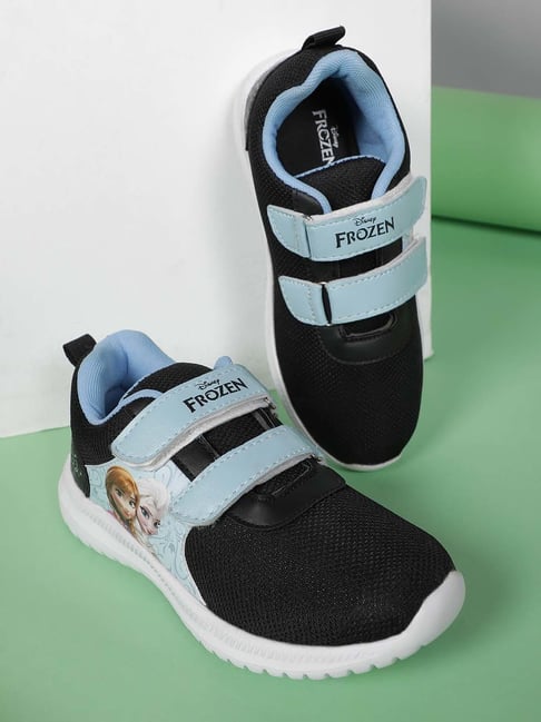 Kidsville Kids Girls Frozen Printed Black Shoes-image-22