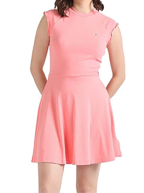 open lace back dress All True Pink Tiered Dress – Shop the Mint main image 0
