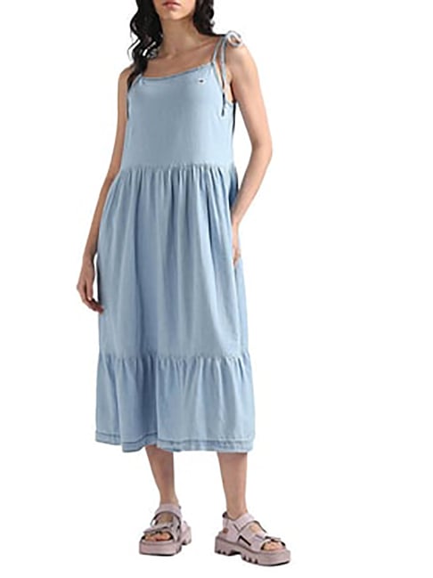 tommy hilfiger denim maxi dress Chambray Short Sleeve Maxi Dress (Women)
