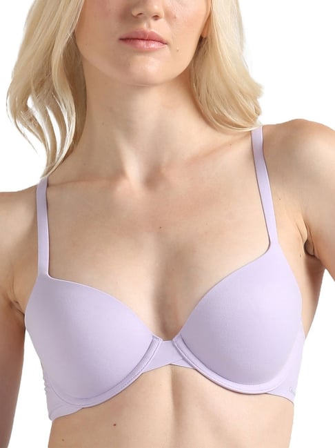 Calvin Klein Pastel Lilac Regular Fit Bra-picture-44