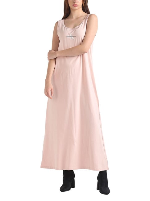 Calvin Klein Jeans Sepia Rose Logo Regular Fit Dresses-picture-47