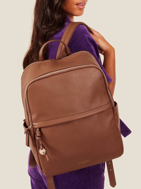 Faux leather bookbag best sale