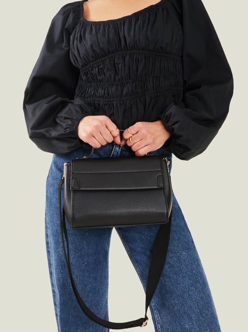 Accessorize London Black Solid Handbag-picture-44