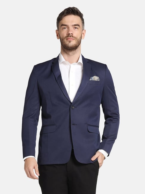 Tahvo Navy Regular Fit Blazer