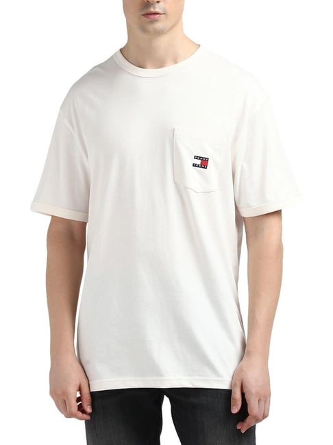Tommy Hilfiger White Regular Fit T-Shirt - Main Image
