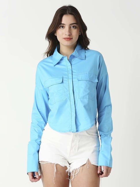 Remanika Blue Cotton Shirt-picture-40