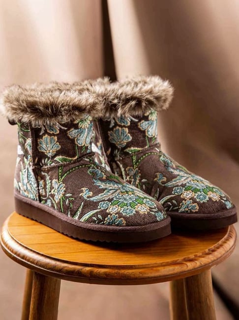 Saint G Women's Winifred Grey Snow Boots