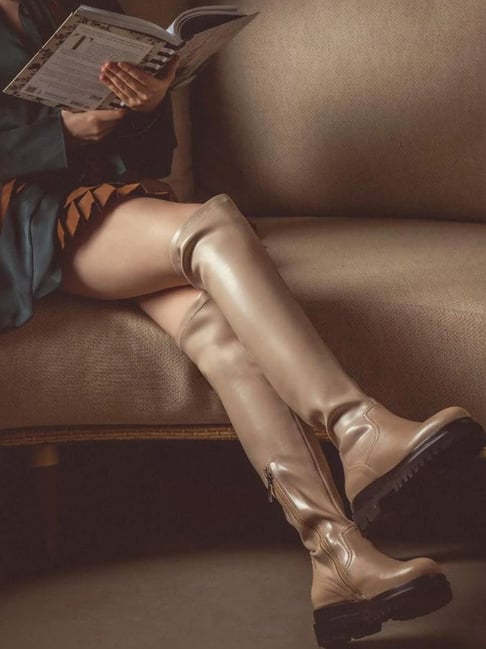 Saint G Women's Malia Taupe Booties-picture-14