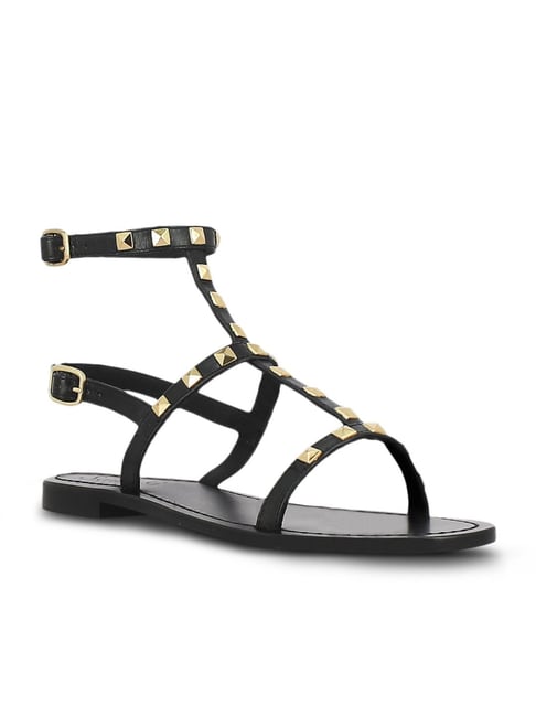 Saint G Women's Miriam Black Ankle Strap Sandals-picture-32