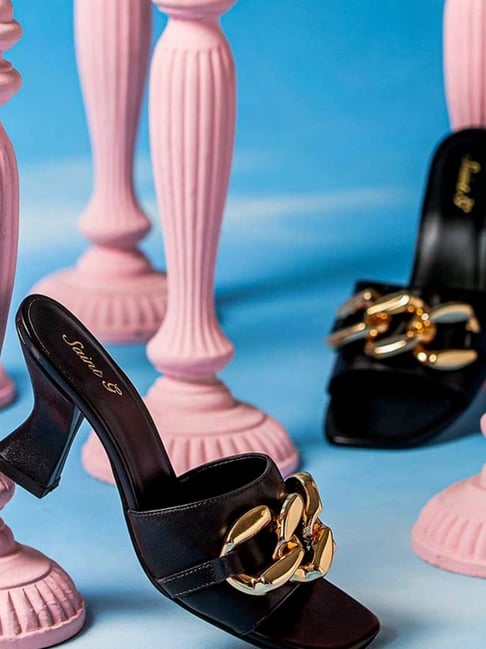 Saint G Women's Melissa Black Casual Sandals-picture-41