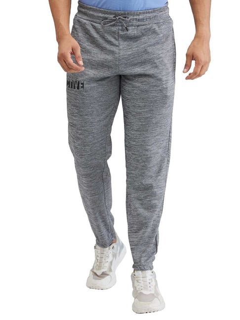 Buy Parx Grey Jogger Fit Texture Joggers for Mens Online @ Tata CLiQ