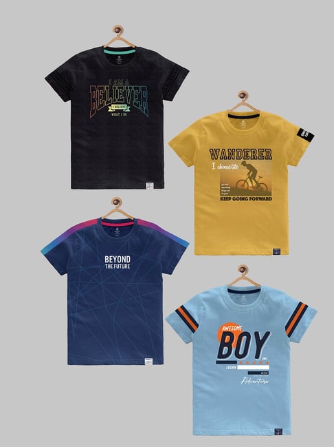 Codez Kids Multicolor Printed T-Shirt (Pack Of 4)-picture-20