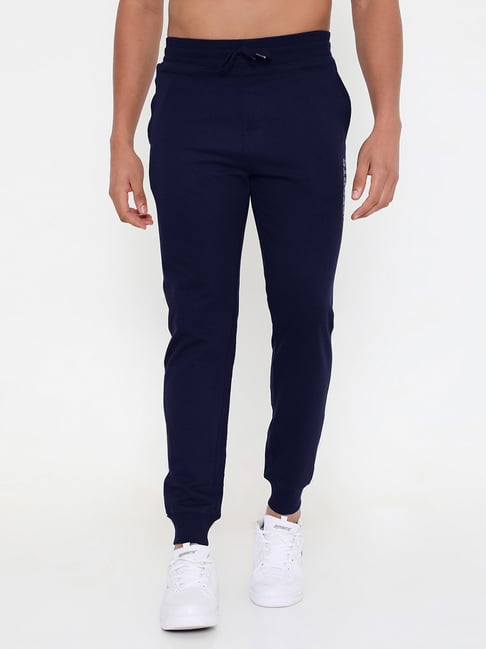 RIVOLTA Navy Regular Fit Joggers