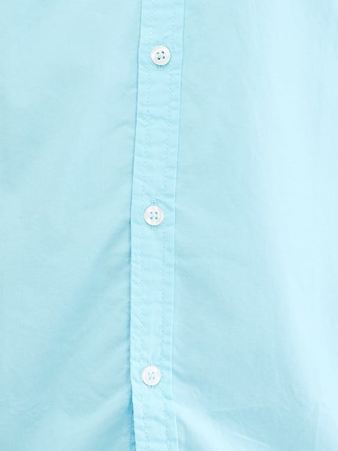 Buy Parx Blue Slim Fit Shirt for Mens Online @ Tata CLiQ