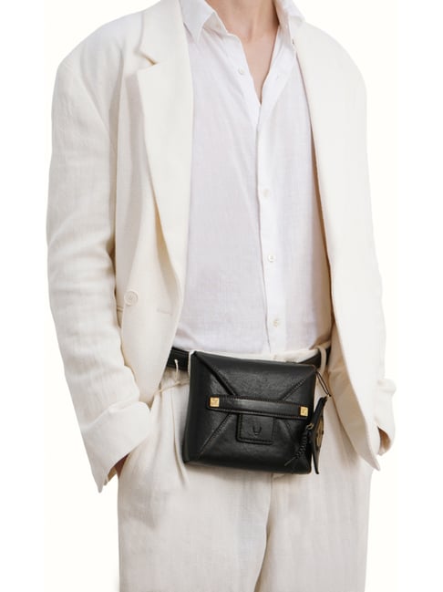 Hidesign SAHARA Black Solid Small Pouch