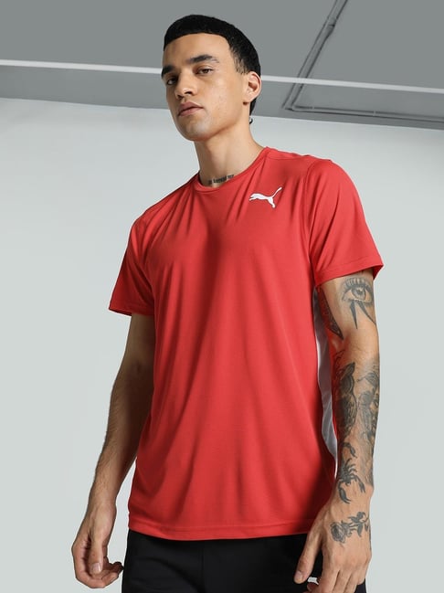 Mens Tshirt Red Puma T Shirt Men's PUMA Sport Inspired Graphic